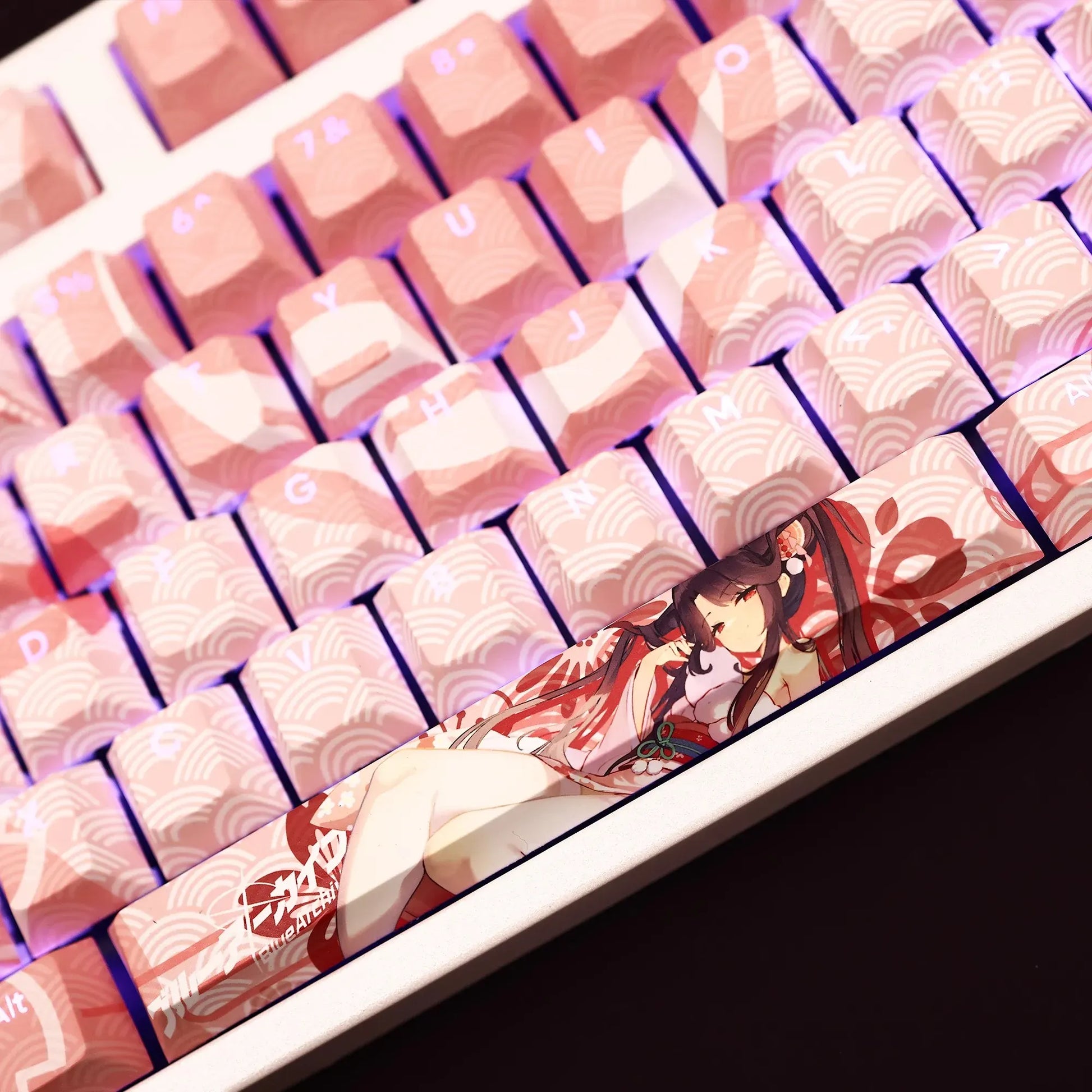 My Anime Keycaps Complete Set Blue Archive: Aikiyo Fuuka Backlit Keycap Set
