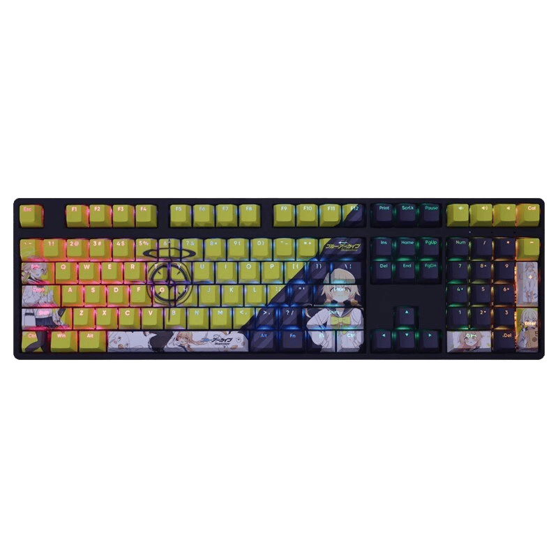 My Anime Keycaps Complete Set Blue Archive: Ajitani Hifumi Backlit Keycap Set