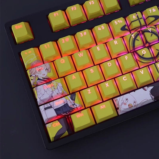 My Anime Keycaps Complete Set Blue Archive: Ajitani Hifumi Backlit Keycap Set
