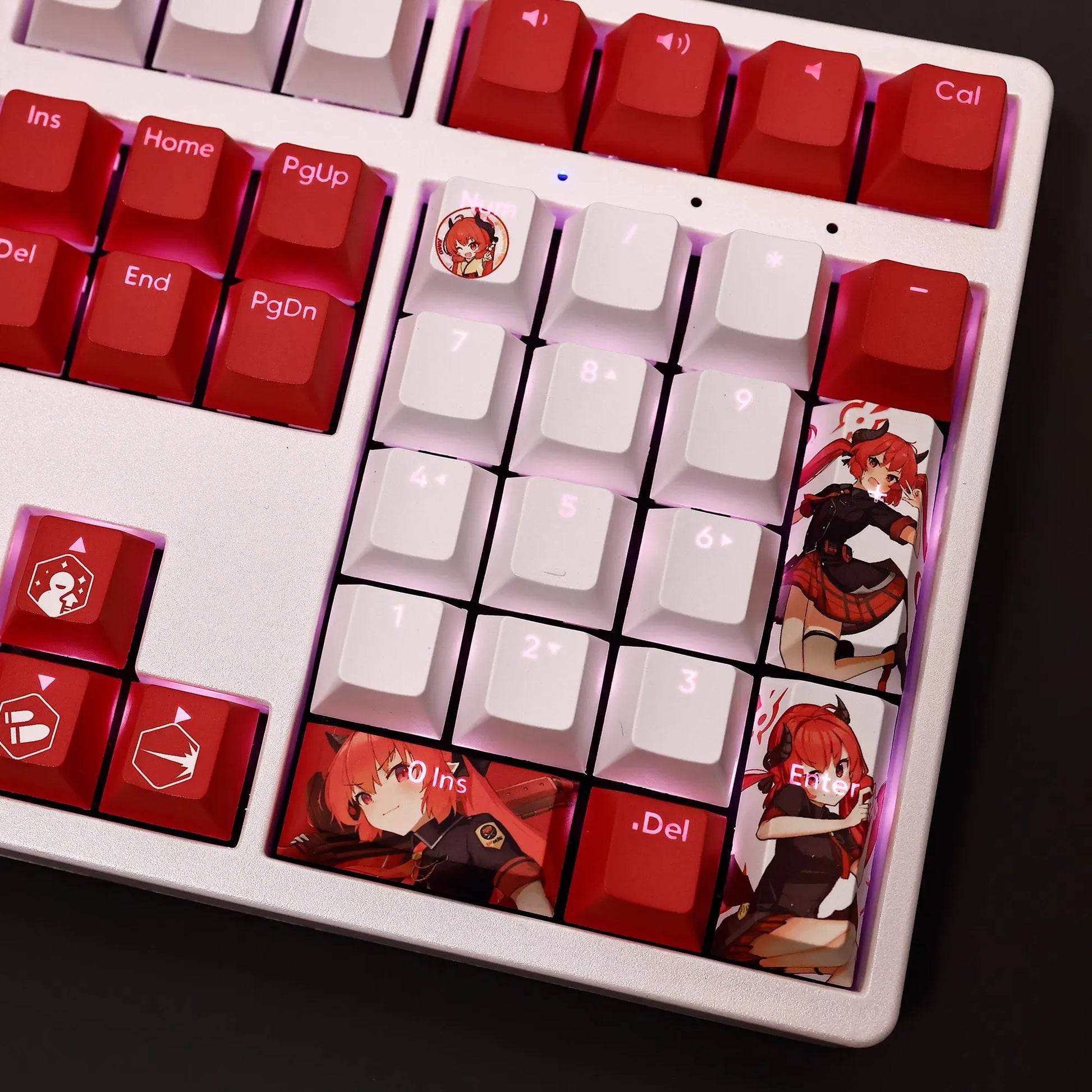My Anime Keycaps Complete Set Blue Archive: Akashi Junko Backlit Keycap Set