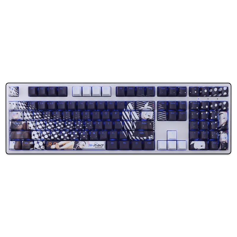 My Anime Keycaps Complete Set Blue Archive: Arona Black Backlit Keycap Set