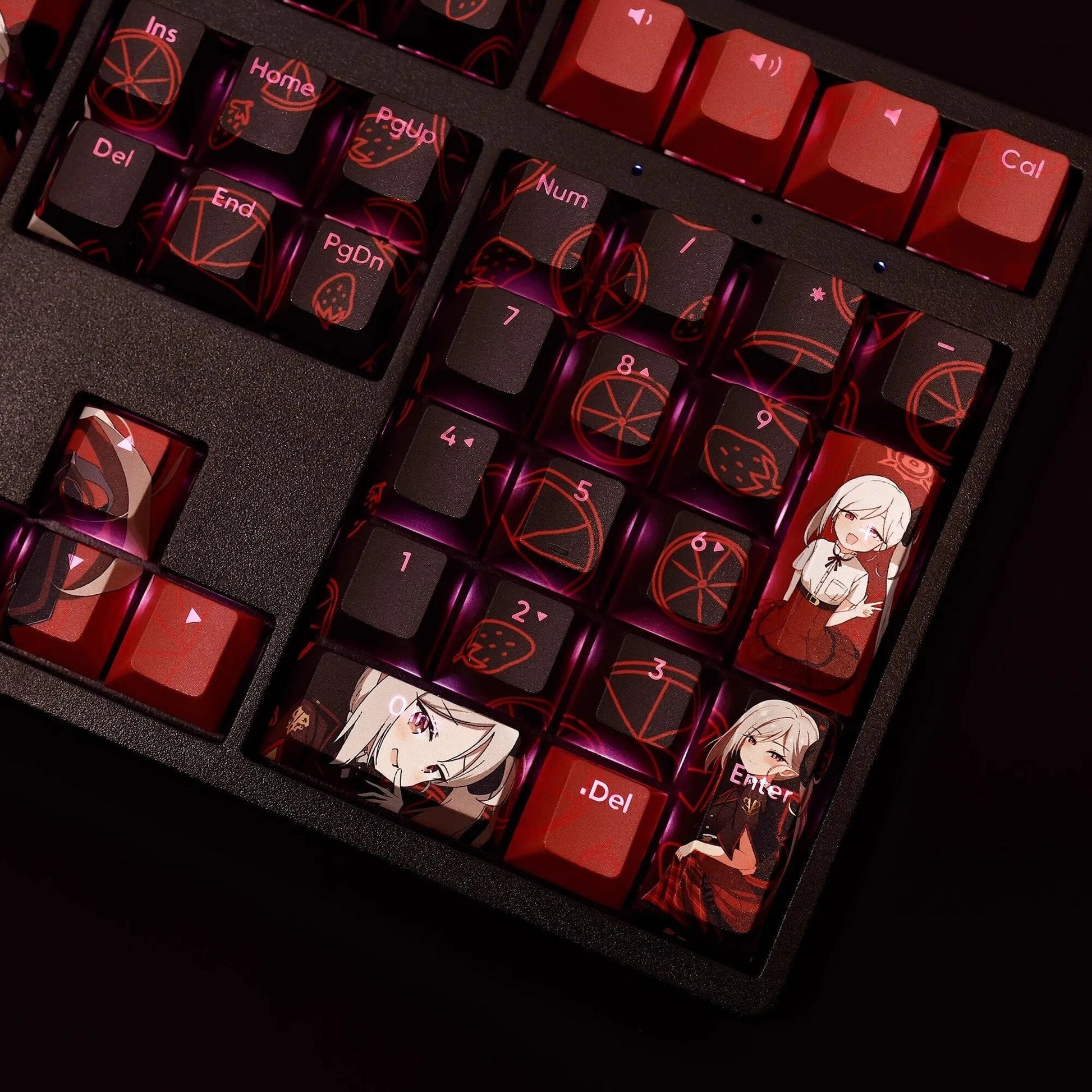 My Anime Keycaps Complete Set Blue Archive: Asagi Mutsuki Backlit Keycap Set