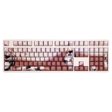 My Anime Keycaps Complete Set Blue Archive: Asagi Mutsuki White Backlit Keycap Set