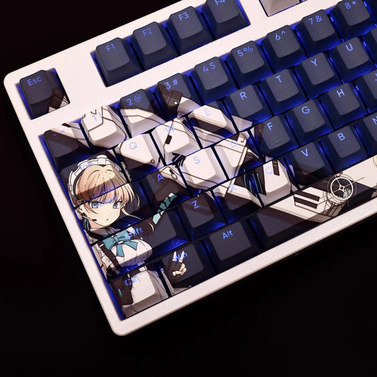 My Anime Keycaps Complete Set Blue Archive: Asuma Toki Backlit Keycap Set