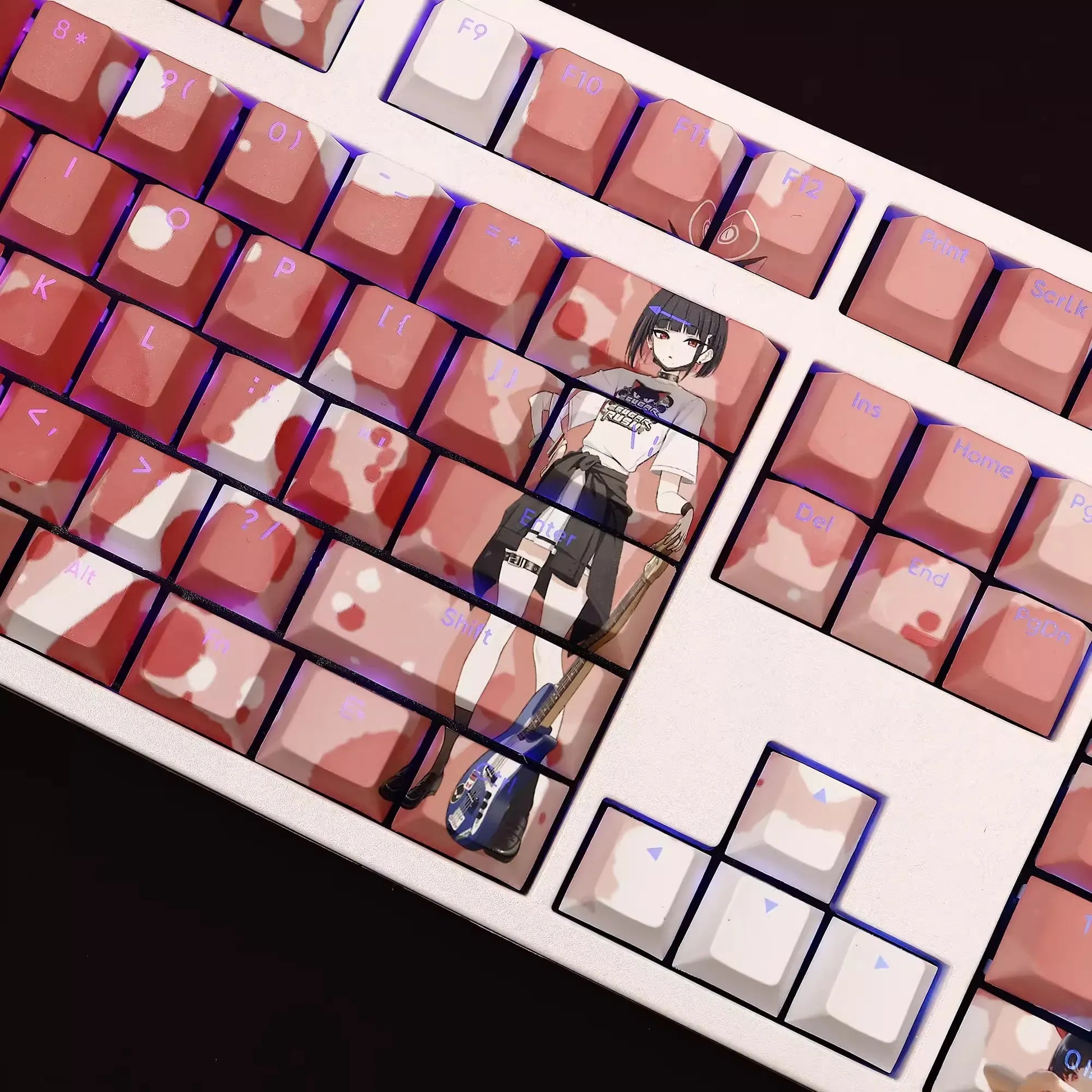 My Anime Keycaps Complete Set Blue Archive: Band Kazusa Backlit Keycap Set