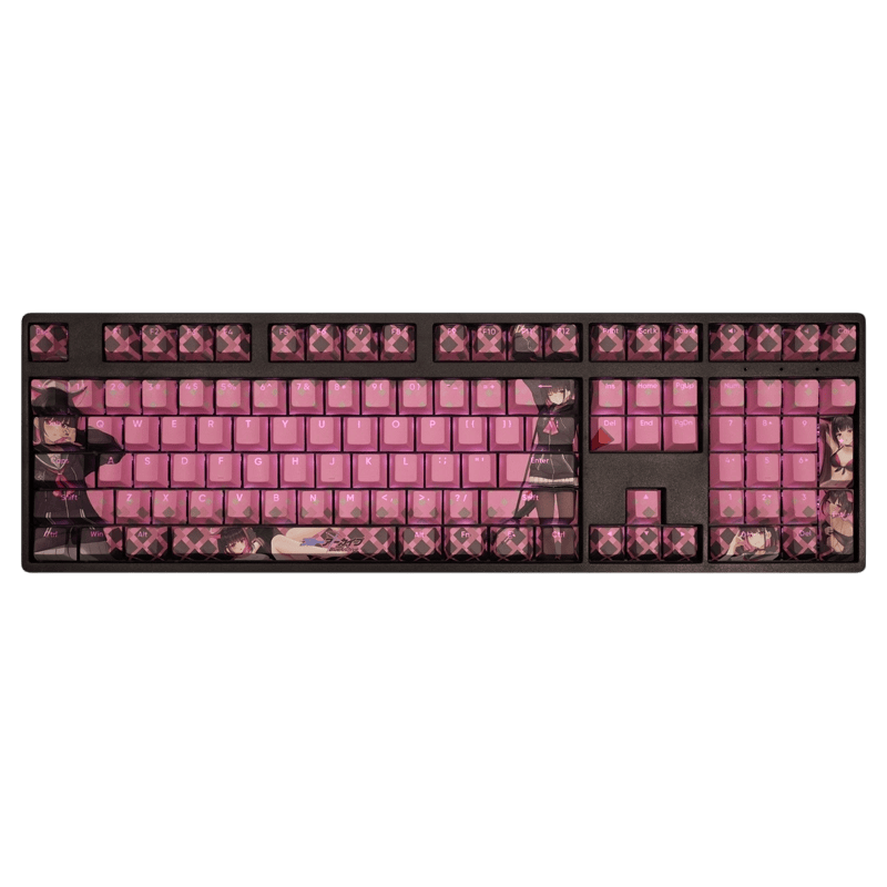 My Anime Keycaps Complete Set Blue Archive: Band Kazusa Pink Backlit Keycap Set