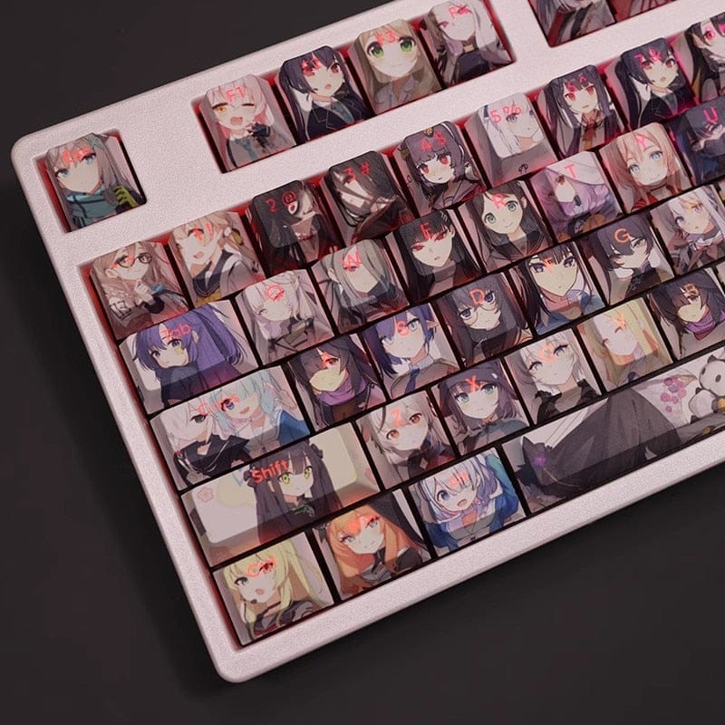 My Anime Keycaps Complete Set Blue Archive: Every Character Backlit Keycap Set