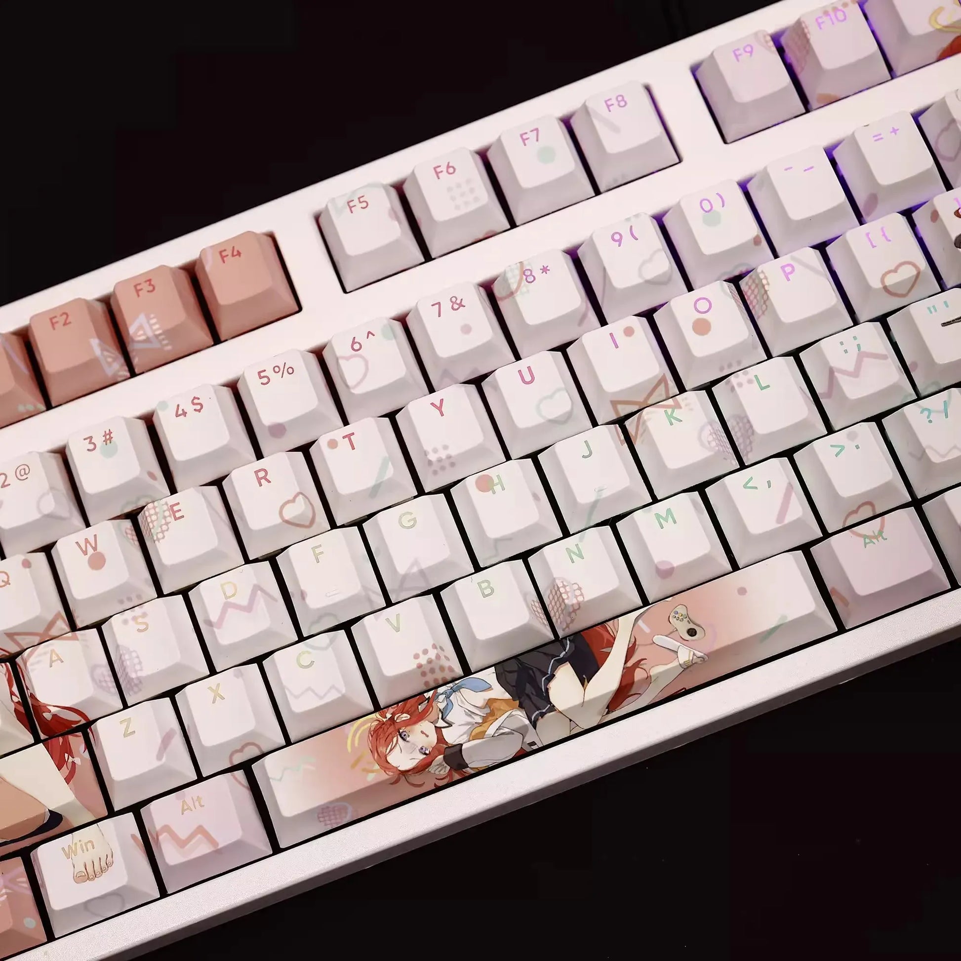 My Anime Keycaps Complete Set Blue Archive: Hanaoka Yuzu Backlit Keycap Set