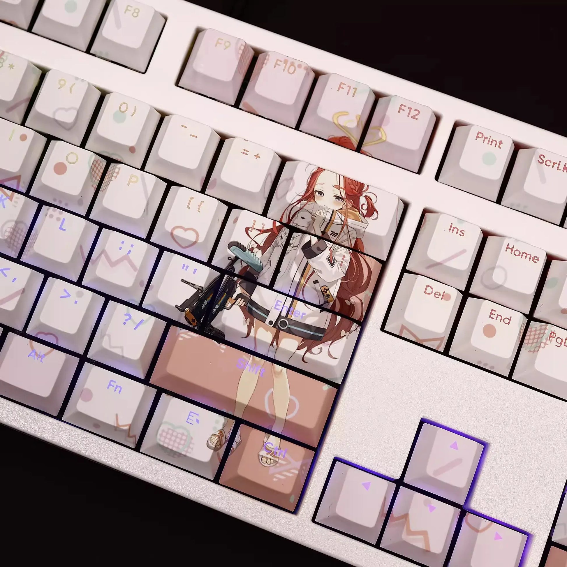 My Anime Keycaps Complete Set Blue Archive: Hanaoka Yuzu Backlit Keycap Set