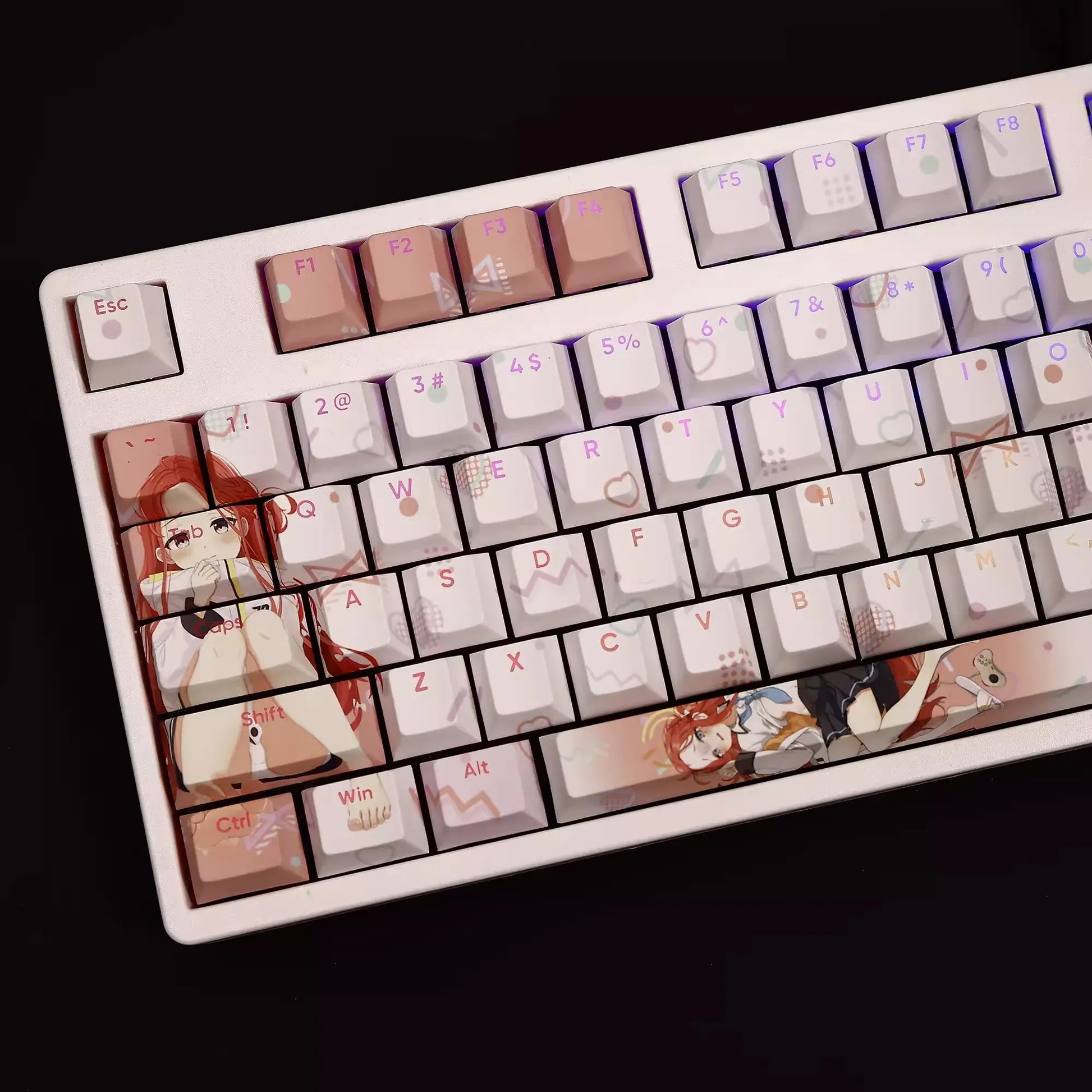 My Anime Keycaps Complete Set Blue Archive: Hanaoka Yuzu Backlit Keycap Set