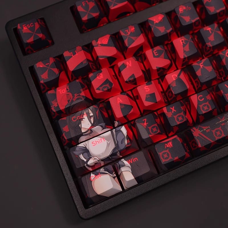 My Anime Keycaps Complete Set Blue Archive: Hanekawa Hasumi Backlit Keycap Set