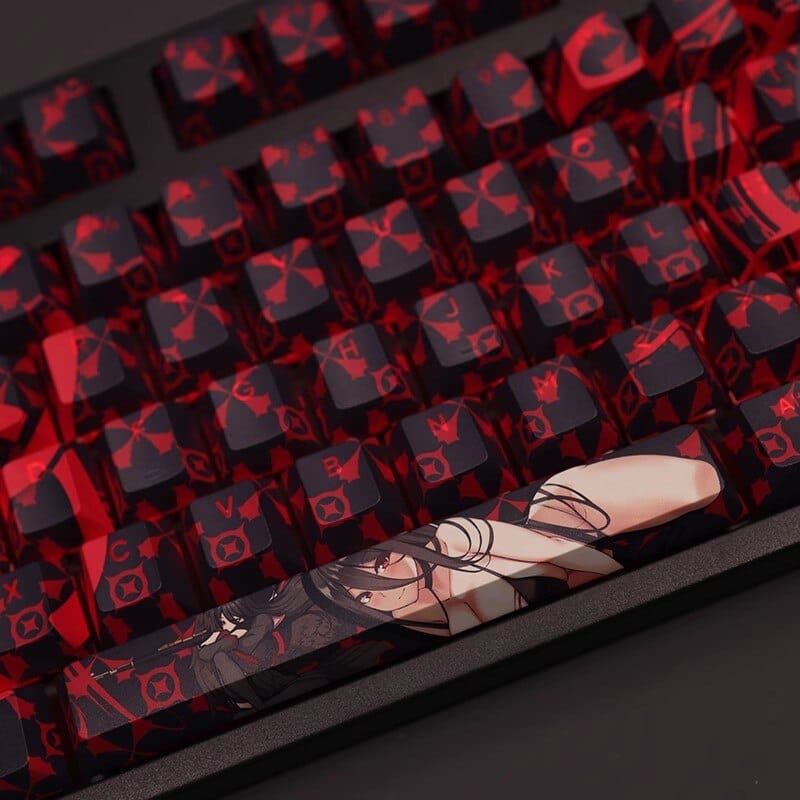 My Anime Keycaps Complete Set Blue Archive: Hanekawa Hasumi Backlit Keycap Set