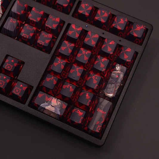 My Anime Keycaps Complete Set Blue Archive: Hanekawa Hasumi Backlit Keycap Set