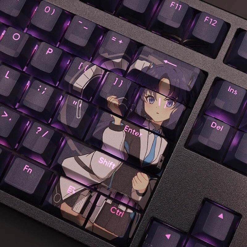 My Anime Keycaps Complete Set Blue Archive: Hayase Yuuka Backlit Keycap Set