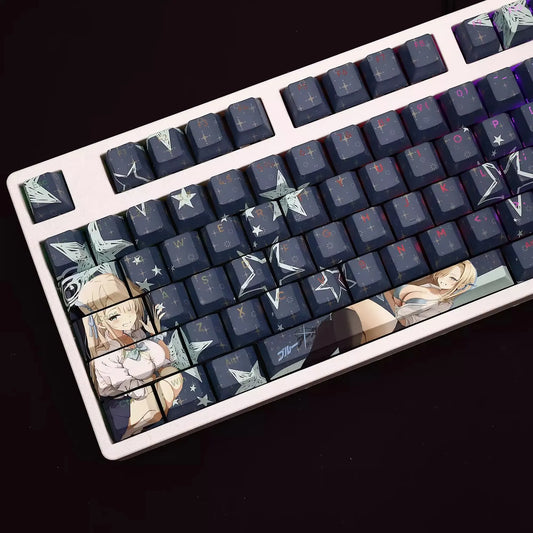 My Anime Keycaps Complete Set Blue Archive: Ichinose Asuna Backlit Keycap Set