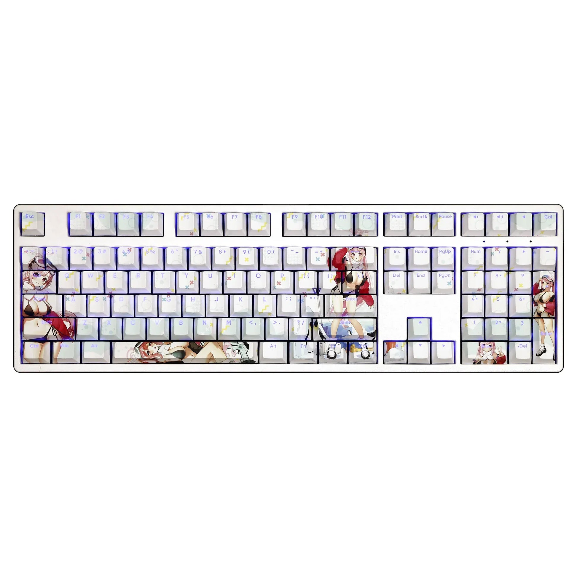 My Anime Keycaps Complete Set Blue Archive: Izumimoto Eimi Backlit Keycap Set