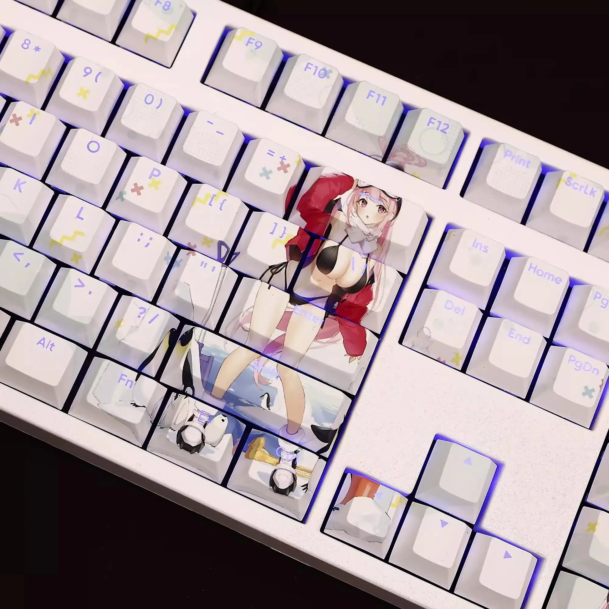 My Anime Keycaps Complete Set Blue Archive: Izumimoto Eimi Backlit Keycap Set