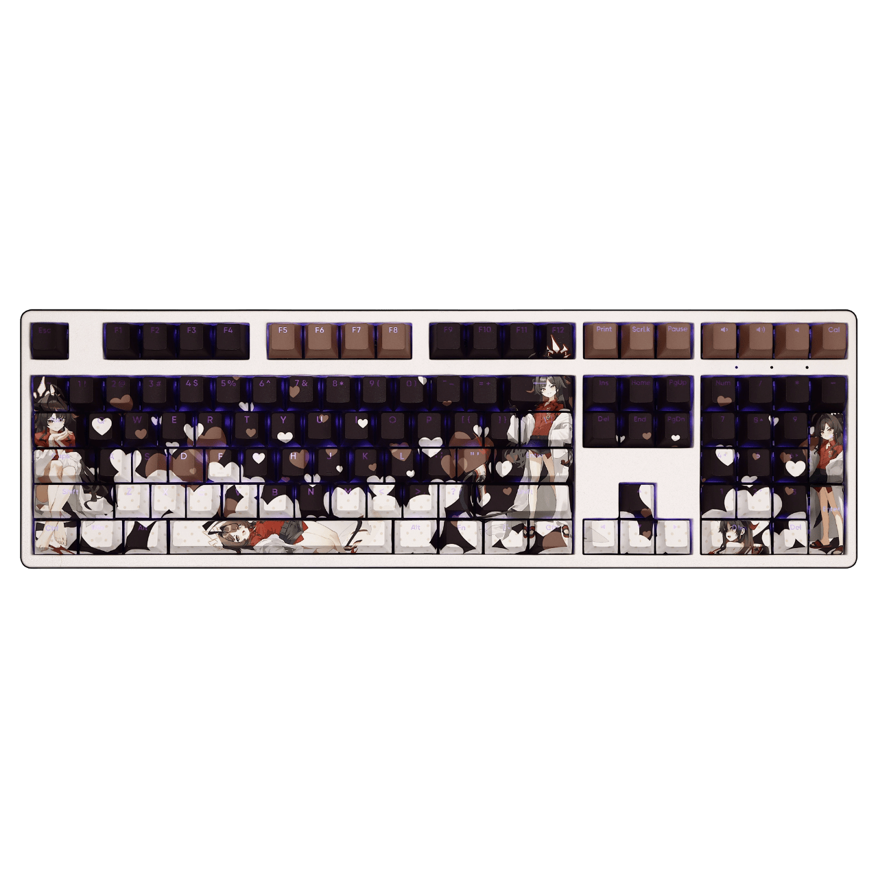 My Anime Keycaps Complete Set Blue Archive: Kinegawa Kasumi Backlit Keycap Set