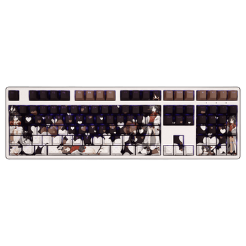 My Anime Keycaps Complete Set Blue Archive: Kinegawa Kasumi Backlit Keycap Set