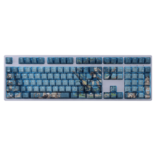 My Anime Keycaps Complete Set Blue Archive: Kirara Backlit Blue Keycap Set
