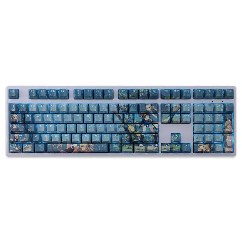 My Anime Keycaps Complete Set Blue Archive: Kirara Backlit Blue Keycap Set