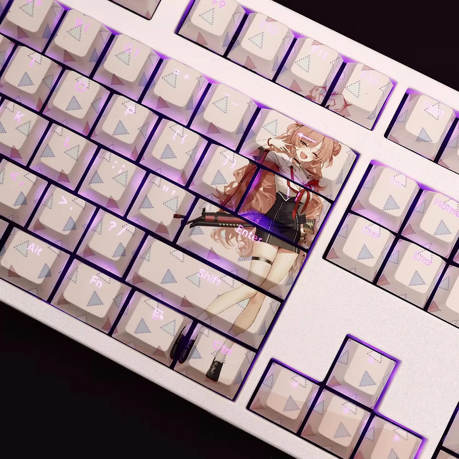 My Anime Keycaps Complete Set Blue Archive: Kirara Backlit Keycap Set