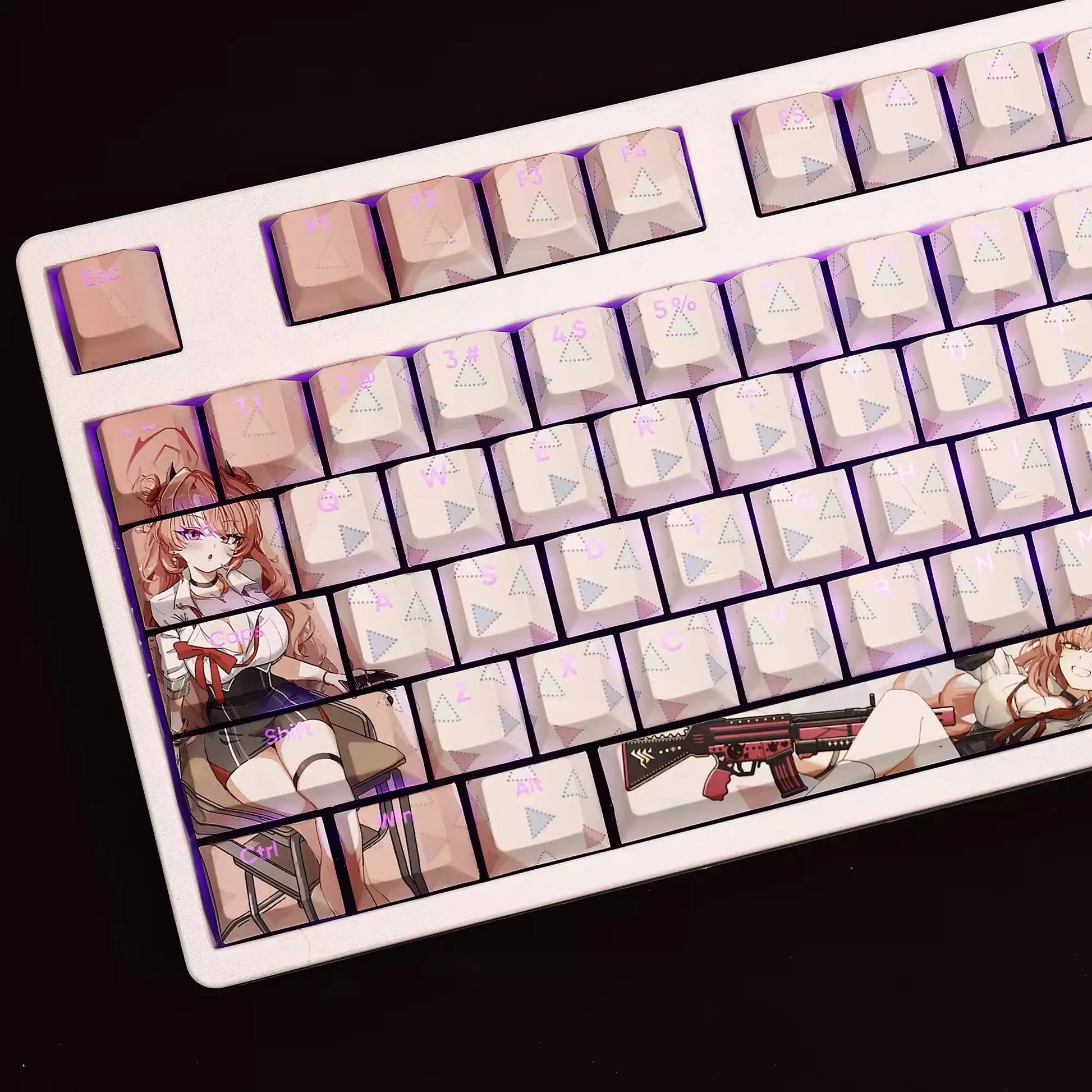 My Anime Keycaps Complete Set Blue Archive: Kirara Backlit Keycap Set