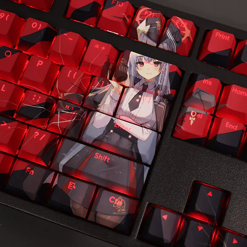 My Anime Keycaps Complete Set Blue Archive: Kurodate Haruna Backlit Keycap Set