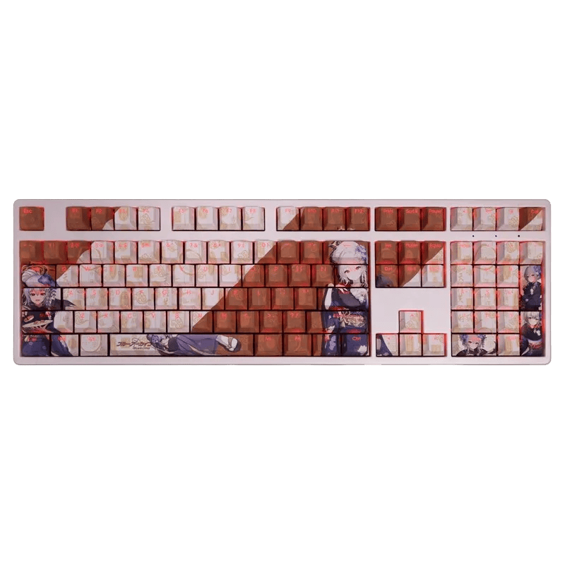 My Anime Keycaps Complete Set Blue Archive: Kurodate Haruna Backlit White Keycap Set