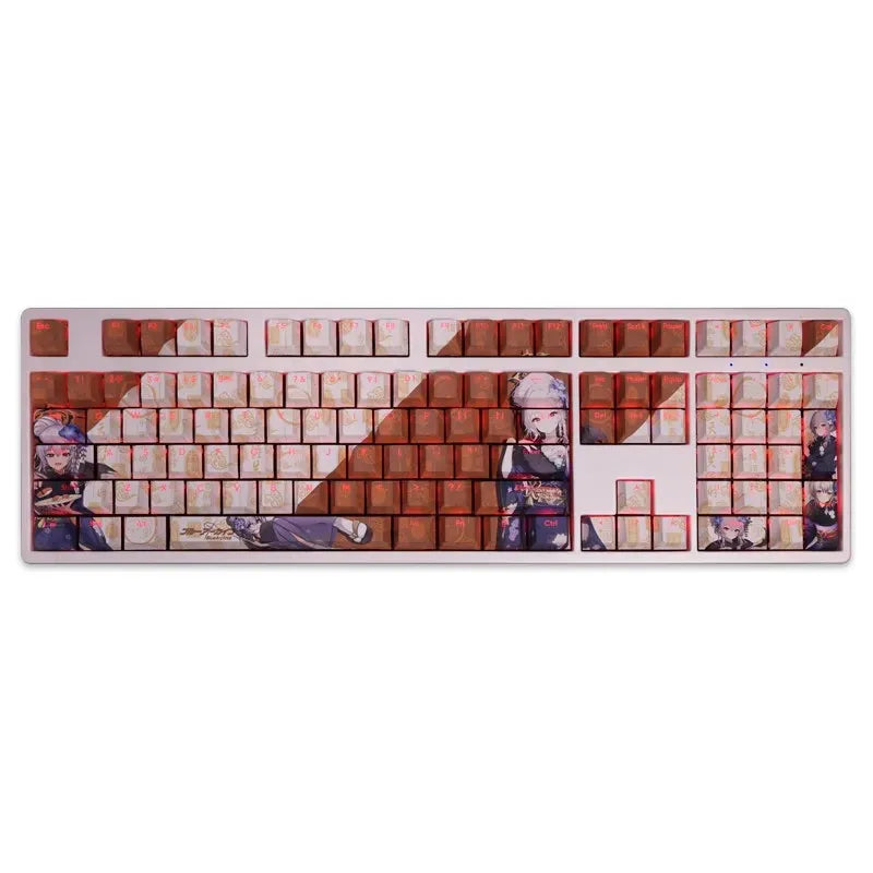My Anime Keycaps Complete Set Blue Archive: Kurodate Haruna Backlit White Keycap Set
