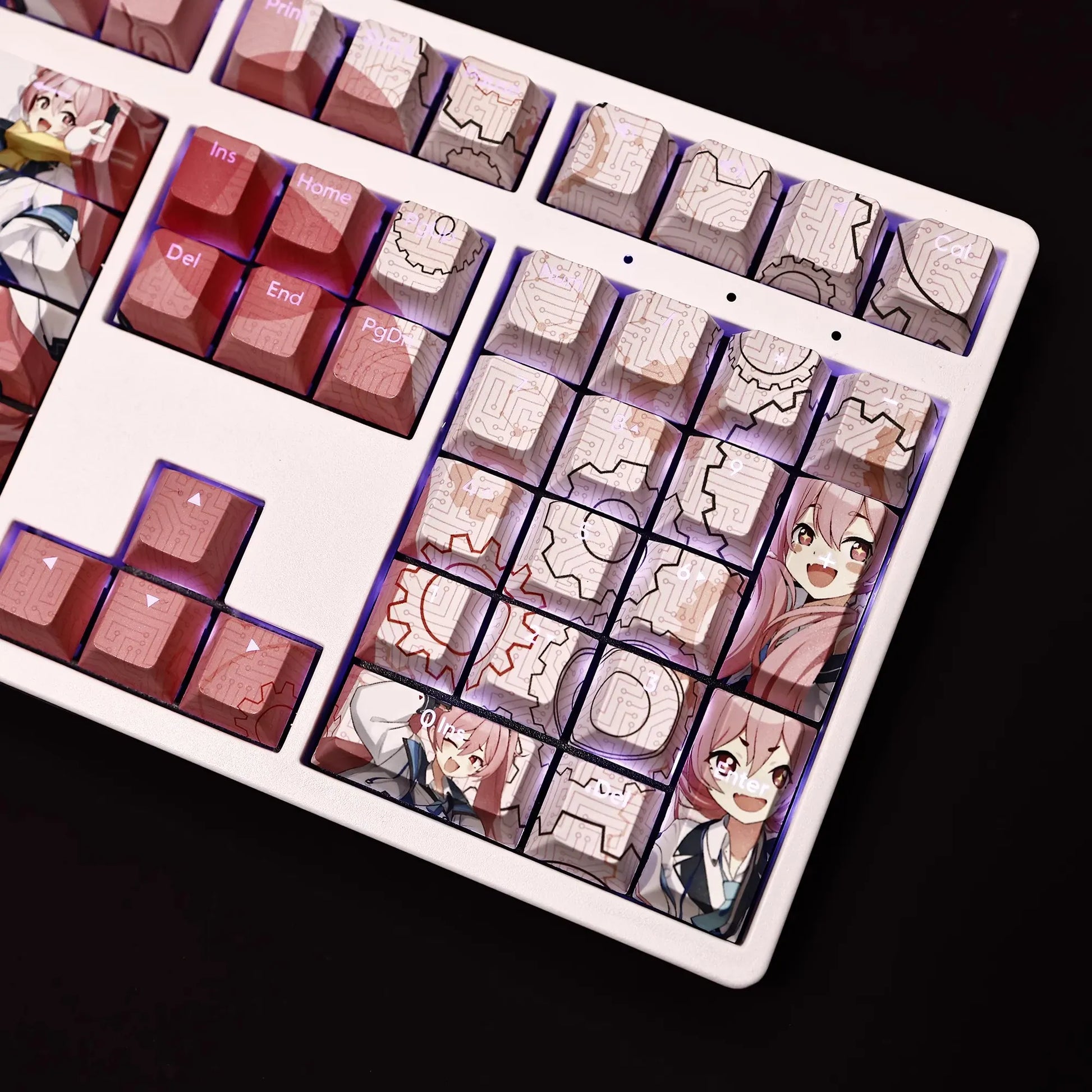 My Anime Keycaps Complete Set Blue Archive: Kurosaki Koyuki Backlit Keycap Set