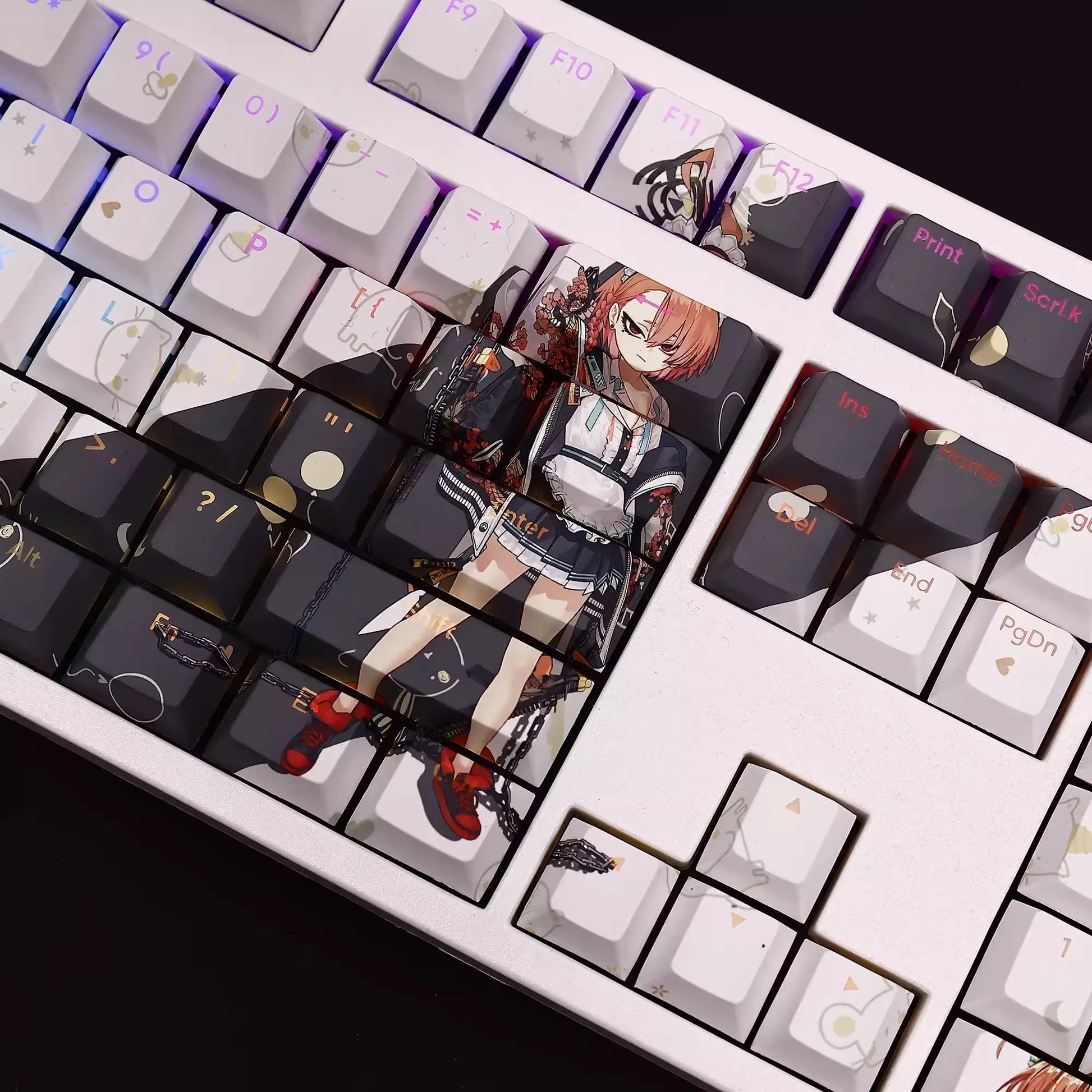 My Anime Keycaps Complete Set Blue Archive: Mikamo Neru Backlit Keycap Set