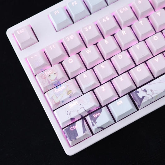 My Anime Keycaps Complete Set Blue Archive: Misono Mika Backlit Keycap Set