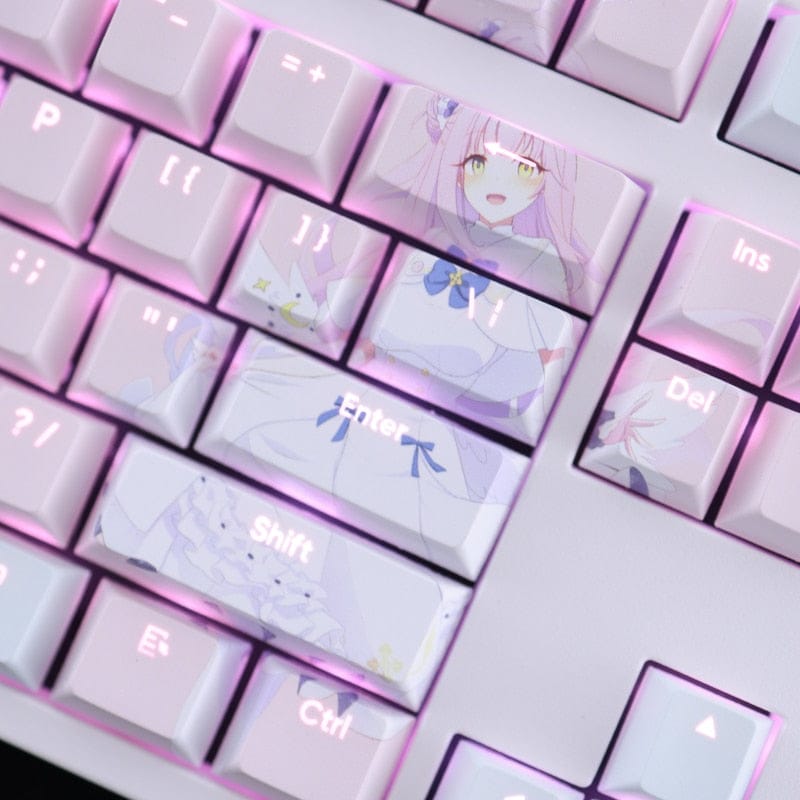 My Anime Keycaps Complete Set Blue Archive: Misono Mika Backlit Keycap Set