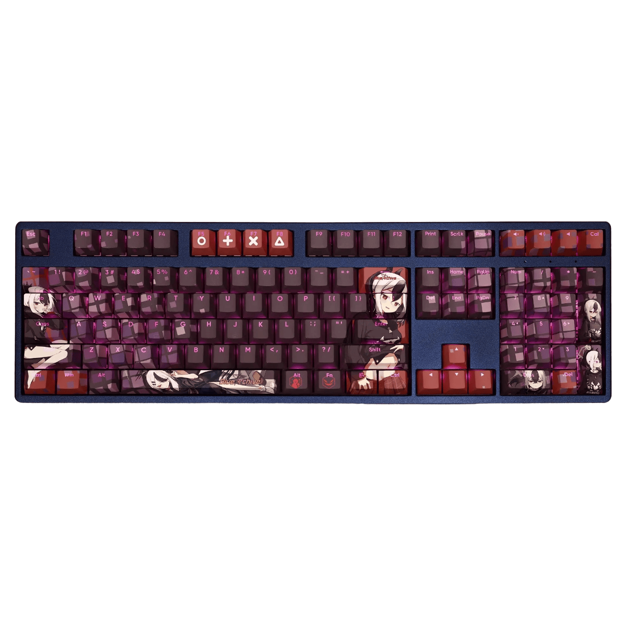 My Anime Keycaps Complete Set Blue Archive: Onikata Kayoko Backlit Keycap Set
