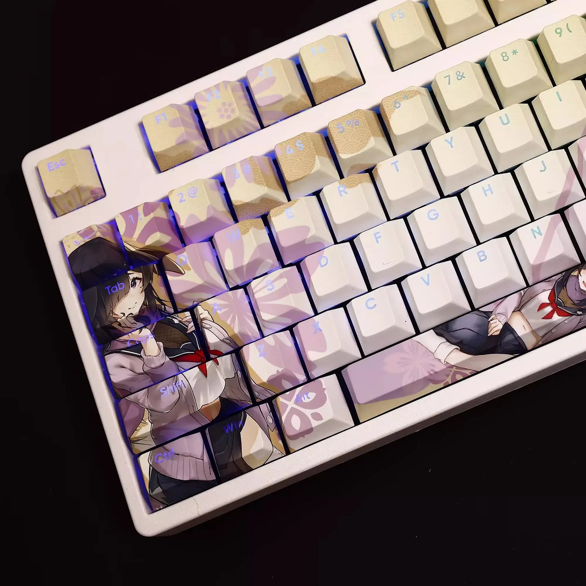 My Anime Keycaps Complete Set Blue Archive: Ono Tsukuyo Backlit Keycap Set