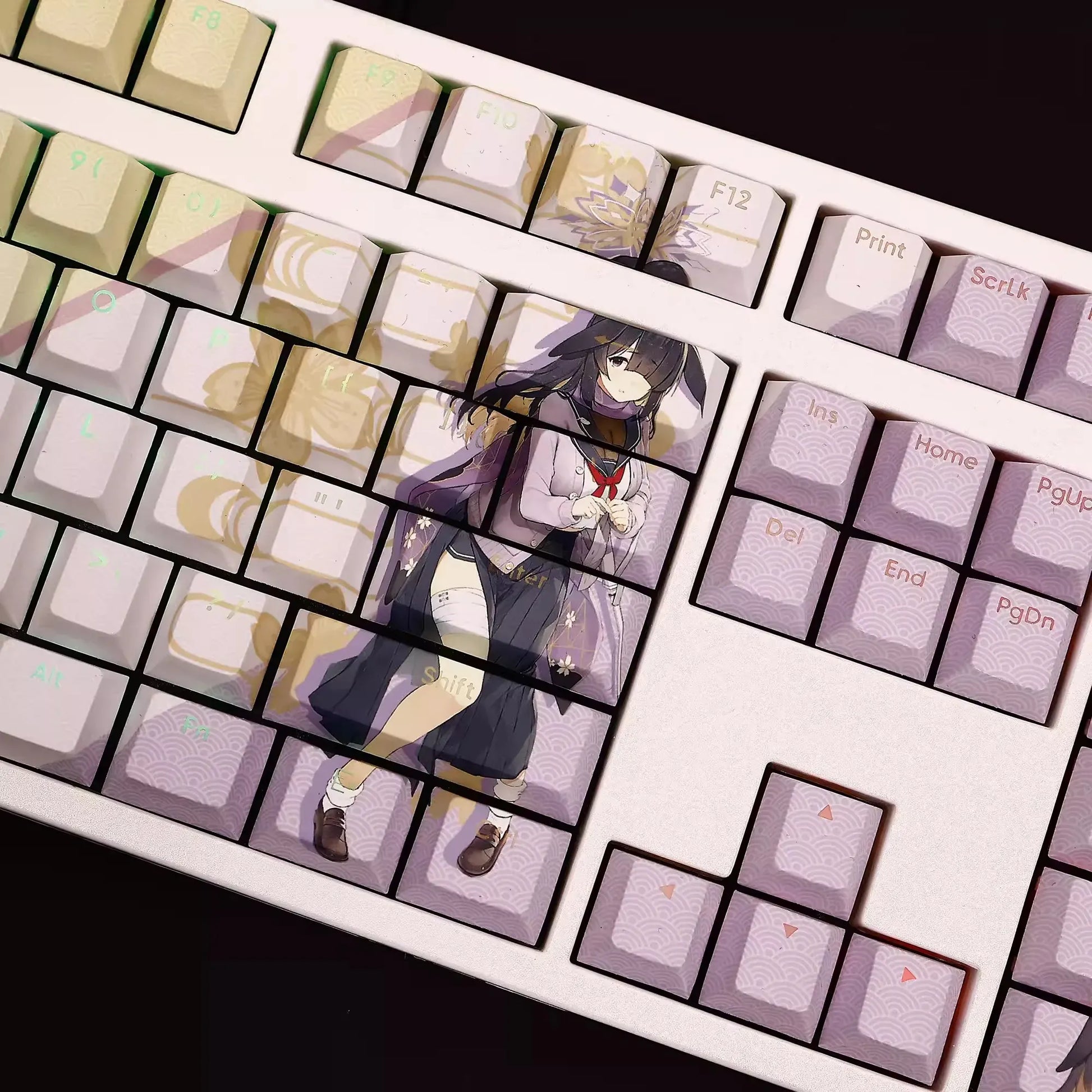 My Anime Keycaps Complete Set Blue Archive: Ono Tsukuyo Backlit Keycap Set