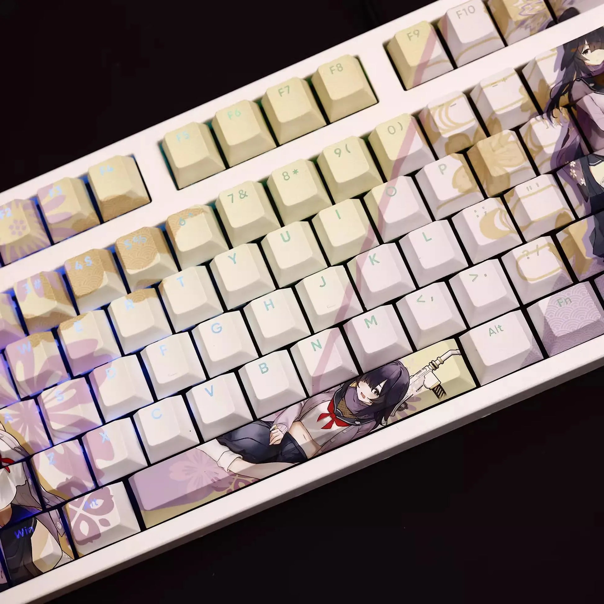 My Anime Keycaps Complete Set Blue Archive: Ono Tsukuyo Backlit Keycap Set