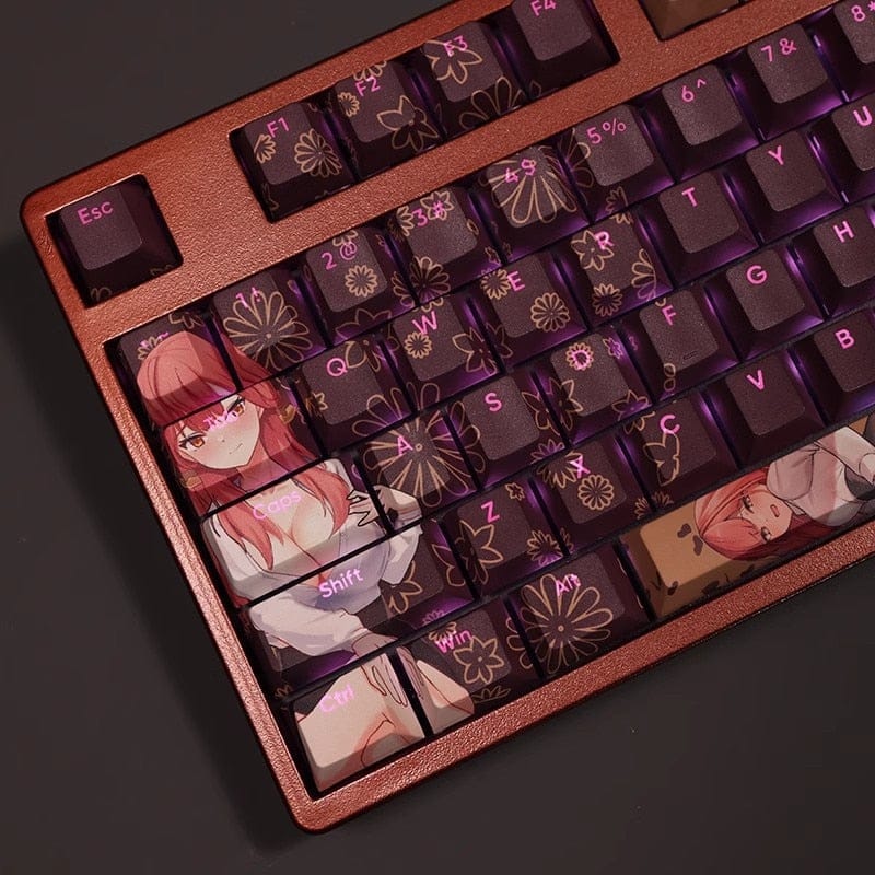 My Anime Keycaps Complete Set Blue Archive: Rikuhachima Aru Backlit Keycap Set
