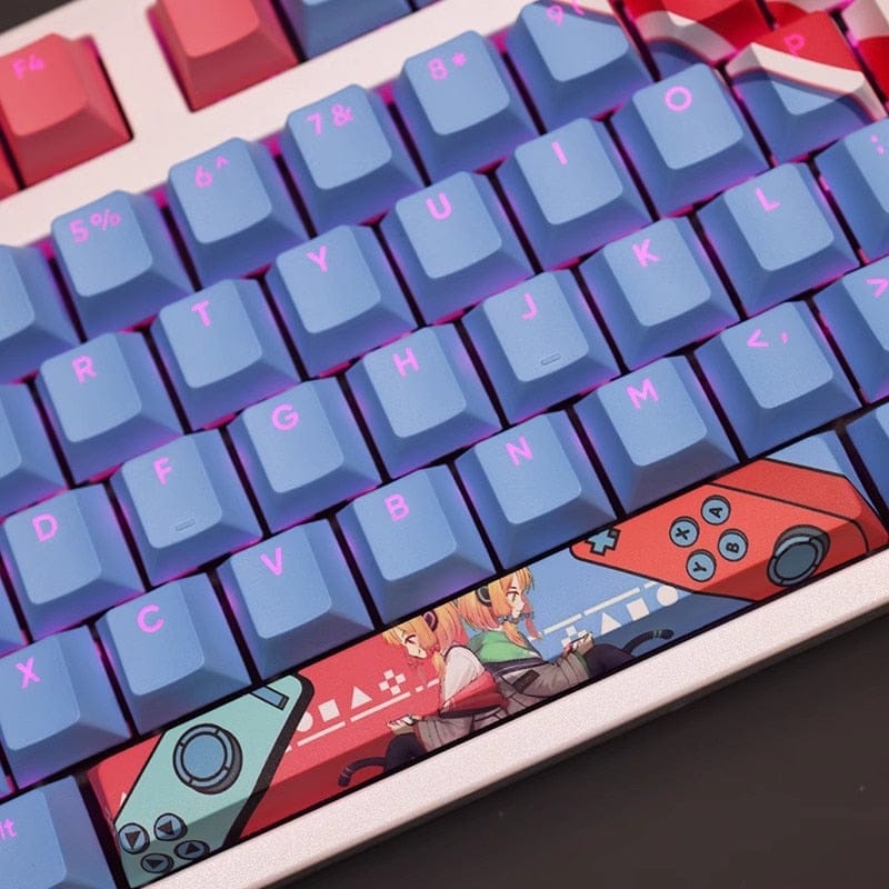 My Anime Keycaps Complete Set Blue Archive: Saiba Momoi Backlit Keycap Set