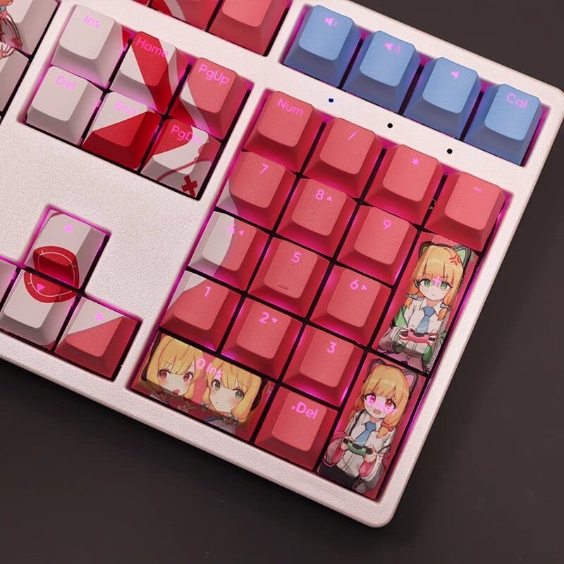 My Anime Keycaps Complete Set Blue Archive: Saiba Momoi Backlit Keycap Set