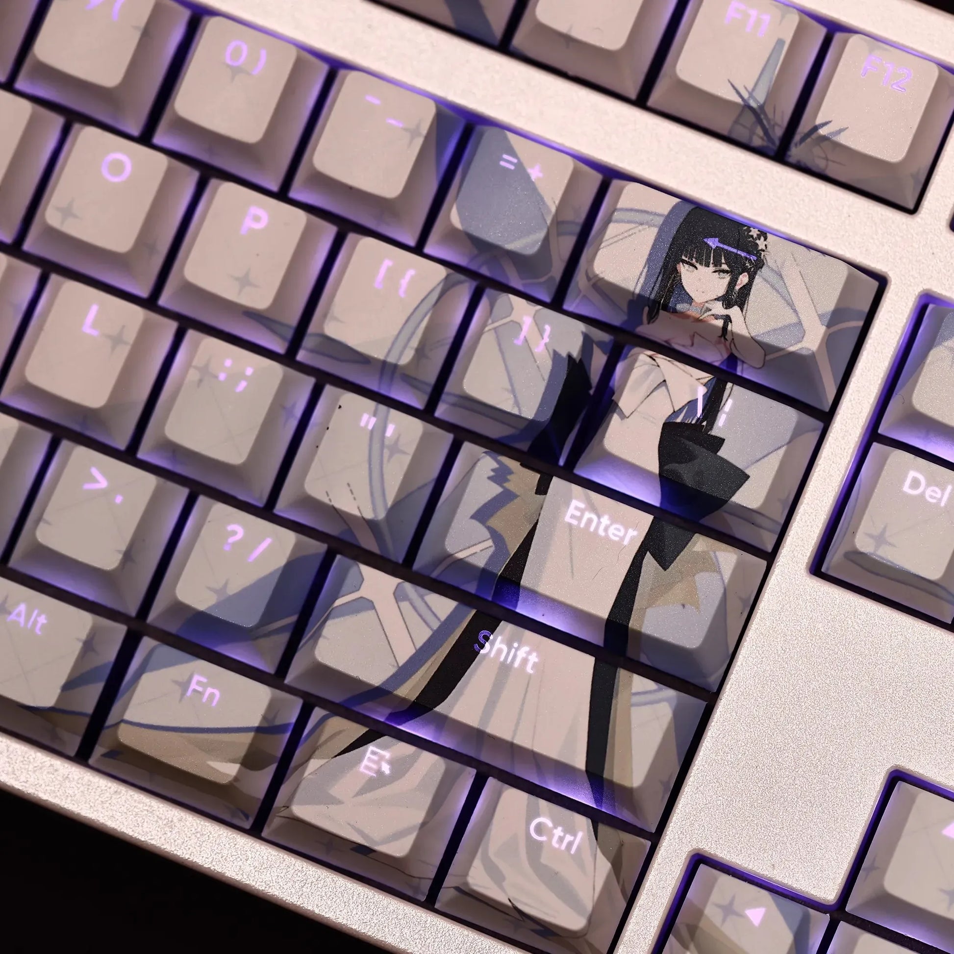 My Anime Keycaps Complete Set Blue Archive: Saori Backlit Keycap Set