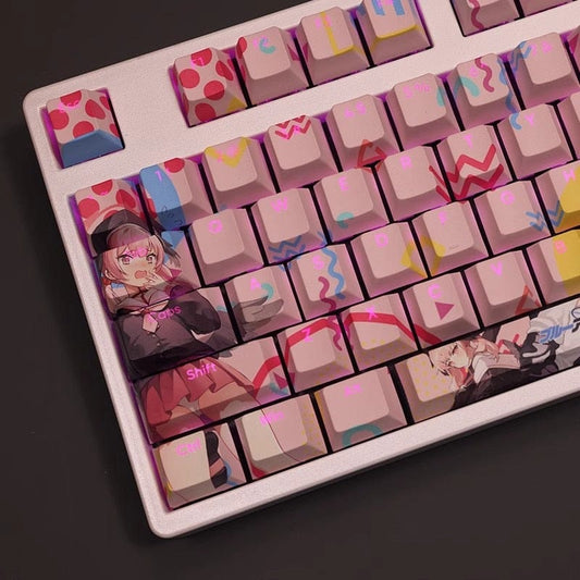 My Anime Keycaps Complete Set Blue Archive: Shimoe Koharu Backlit Keycap Set