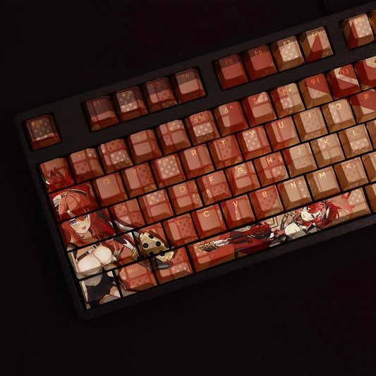 My Anime Keycaps Complete Set Blue Archive: Shimokura Megu Backlit Keycap Set