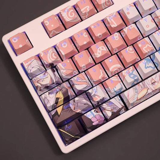 My Anime Keycaps Complete Set Blue Archive: Shirasu Azusa Backlit Keycap Set