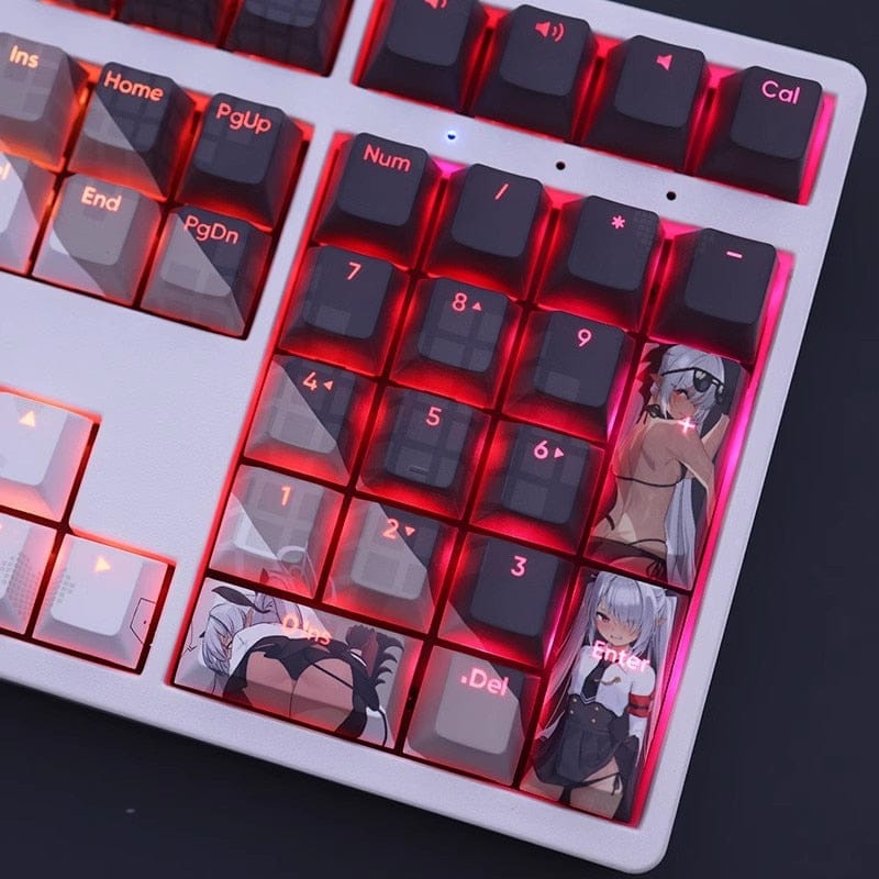 My Anime Keycaps Complete Set Blue Archive: Shiromi Iori Backlit Keycap Set