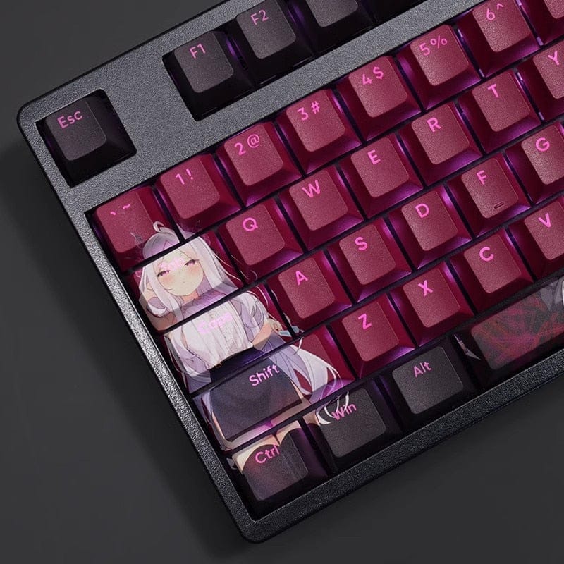 My Anime Keycaps Complete Set Blue Archive: Sorasaki Hina Backlit Keycap Set