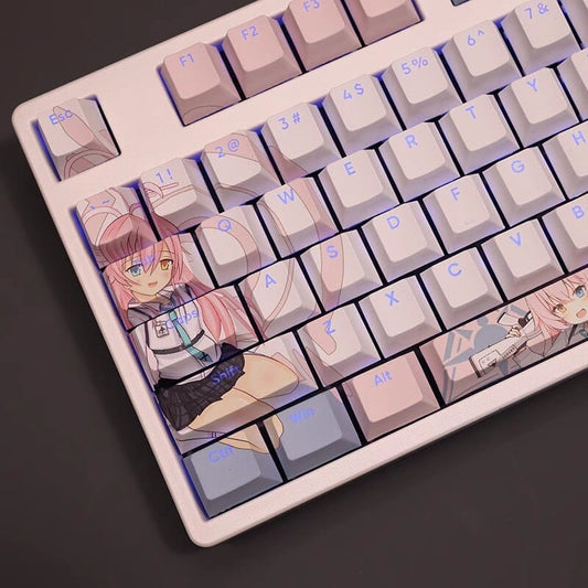 My Anime Keycaps Complete Set Blue Archive: Takanashi Hoshino Backlit Keycap Set