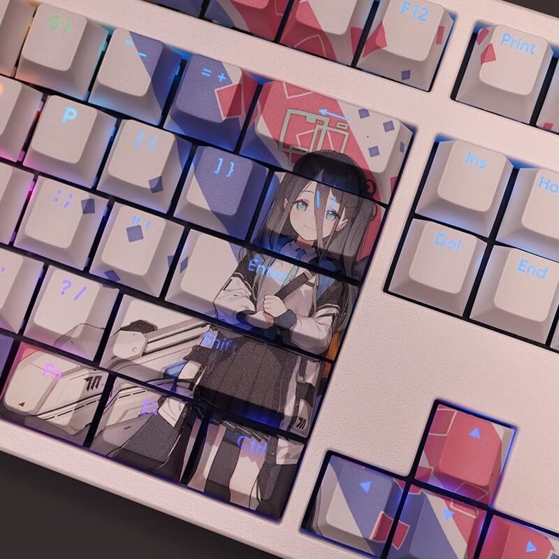 My Anime Keycaps Complete Set Blue Archive: Tendou Alice Backlit Keycap Set