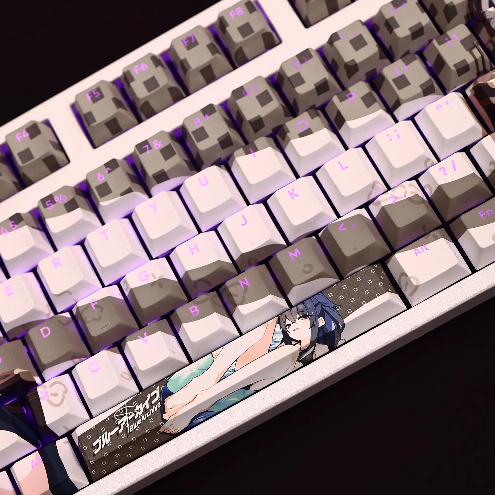 My Anime Keycaps Complete Set Blue Archive: Ui Backlit Keycap Set